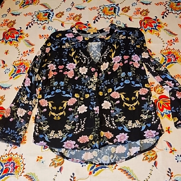 Democracy Tops - Democracy Small Button Up Long Slv Top